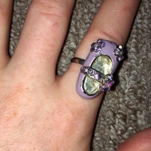 Adorable ballet slipper ring!